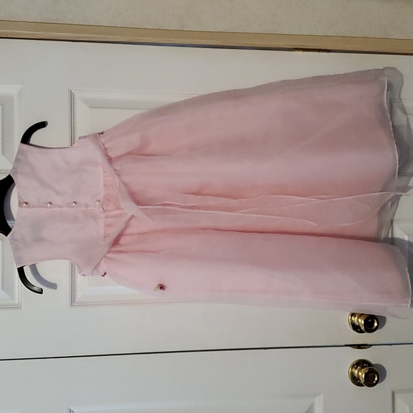 JM Originals of N.Y. Pink with Mauve roses see measurements - Picture 4 of 7